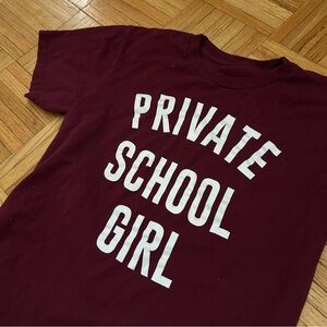 Arkells Private School Girl Maroon T-Shirt